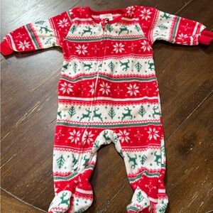 Gerber Red and Green Holiday Footie